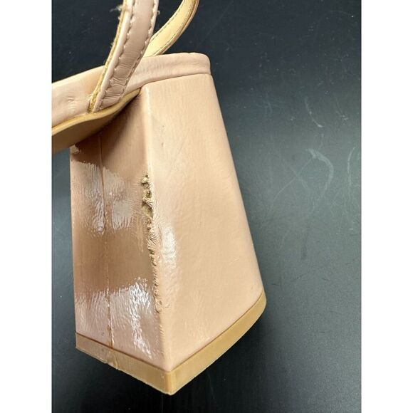 Urban Outfitters UO Veronica Solid Patent Platform Heels Size 9M Festival Rave - Picture 5 of 10